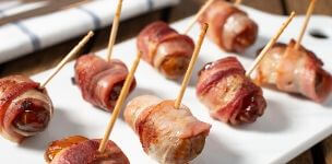 Bacon-wrapped Dates